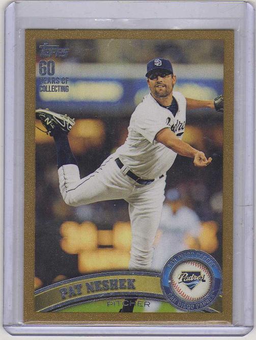 2011 Topps Update Gold Pat Neshek  Card #US212 - San Diego Padres